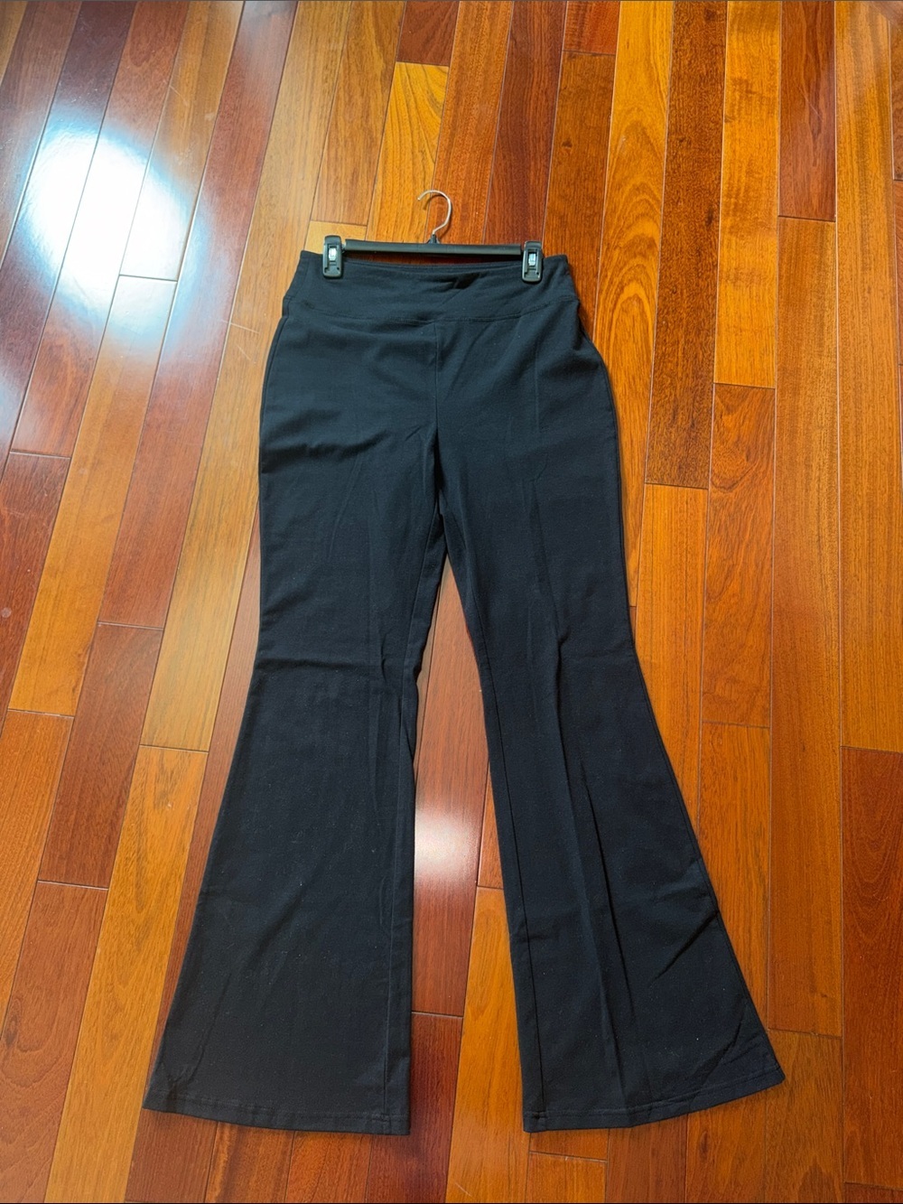 Women's Black Stretch Flared Pants